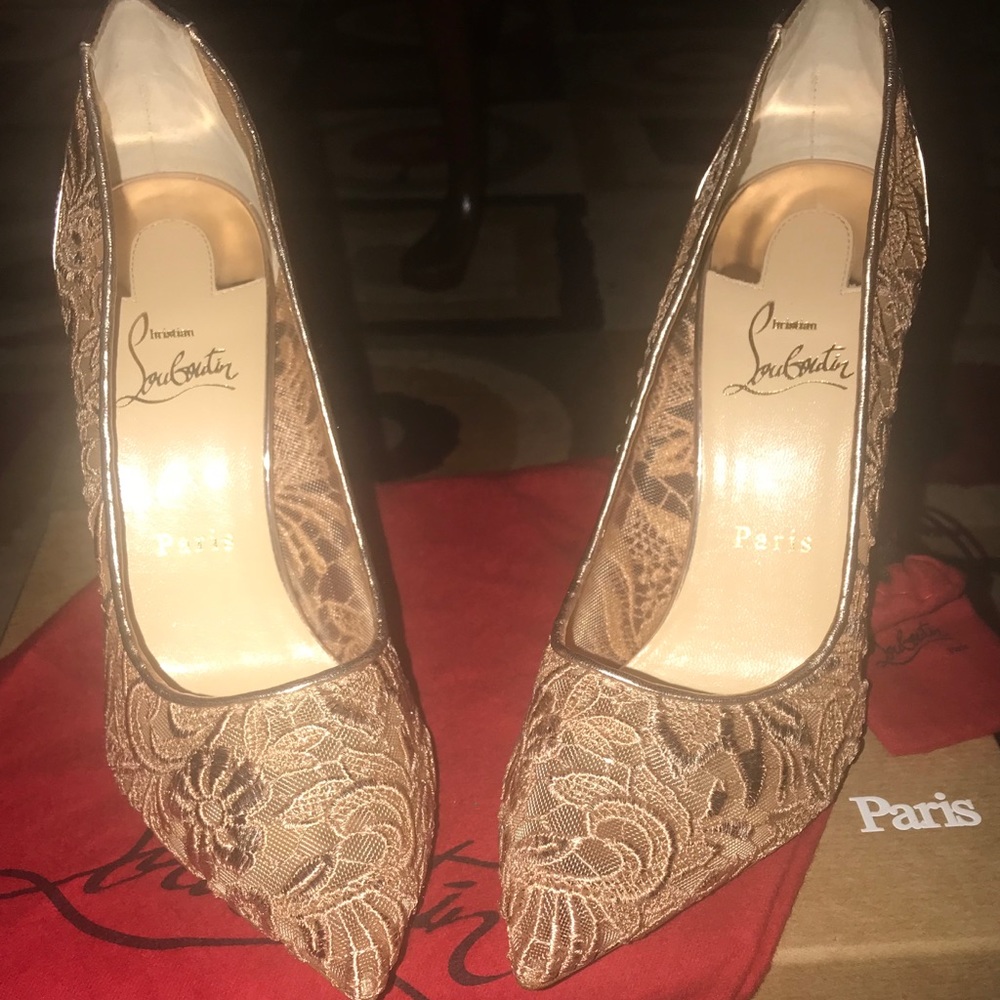 Christian Louboutin Rose Gold follies - Picture 2 of 8
